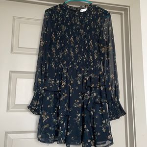 Vestique Black Floral Dress